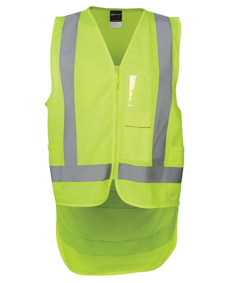 Jb'S Wear Hi Vis Zip Drop Tail H Pattern (D+N) Vest 6DNDV