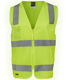 Jb's Wear - Hi Vis (D+N) Zip Safety Vest - 6DNSZ