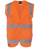 Jb's Wear - Hi Vis (D+N) Zip Safety Vest - 6DNSZ