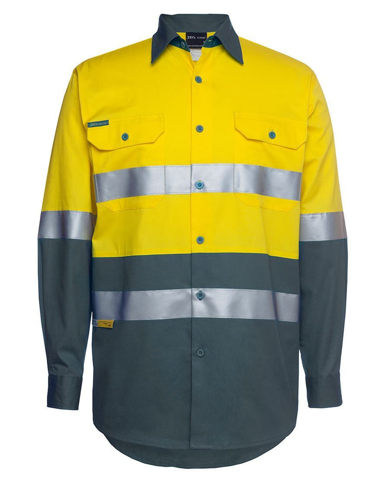 Jb'S Wear Hi Vis L/S (D+N) 150G Work Shirt 6Dnwl-A - Star Uniforms Australia