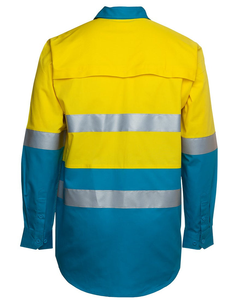 Jb'S Wear Hi Vis L/S (D+N) 150G Work Shirt 6Dnwl-A - Star Uniforms Australia