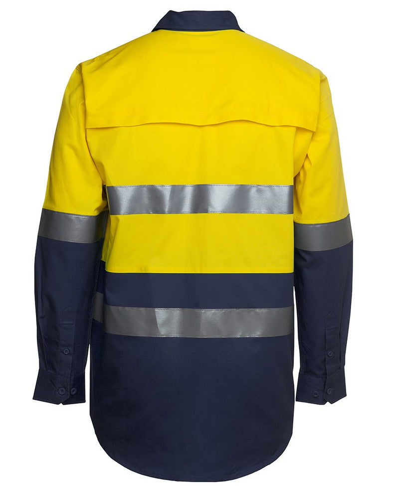 Jb'S Wear Hi Vis L/S (D+N) 150G Work Shirt 6Dnwl-A - Star Uniforms Australia