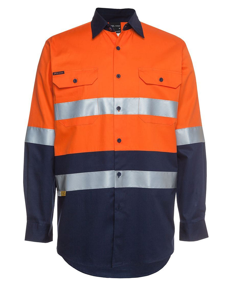 Jb'S Wear Hi Vis L/S (D+N) 150G Work Shirt 6Dnwl - Star Uniforms Australia