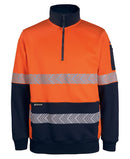 JB Hi Vis 330G 1/2 Zip Segmented Tape Fleece - 6DPS