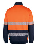 JB Hi Vis 330G 1/2 Zip Segmented Tape Fleece - 6DPS
