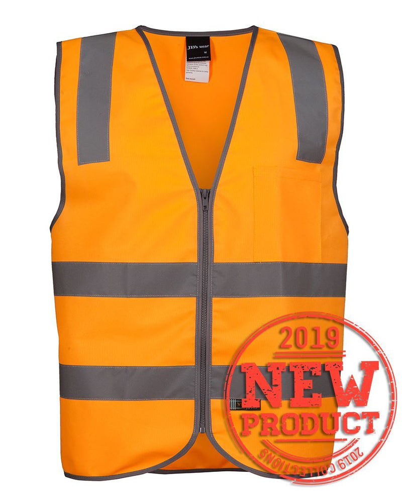 Jb'S Wear Vic Rail (D+N) Safety Vest-6DVSV