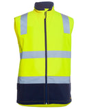 Jb's Wear - Hi Vis (D+N) Three Layer Softshell Vest - 6DWV