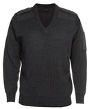 Jb'S Wear Knitted Epaulette Jumper 6EJ - Star Uniforms Australia