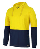 JB's - Hi Vis L/S Cotton Tee With Hood - 6HCTL