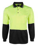 JB's Wear Hi Vis L/S Jacquard Polo 6HJNL - Star Uniforms Australia