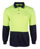 JB's Wear Hi Vis L/S Jacquard Polo 6HJNL - Star Uniforms Australia