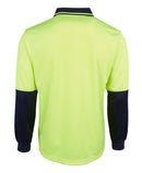 JB's Wear Hi Vis L/S Jacquard Polo 6HJNL - Star Uniforms Australia