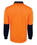 JB's Wear Hi Vis L/S Jacquard Polo 6HJNL - Star Uniforms Australia