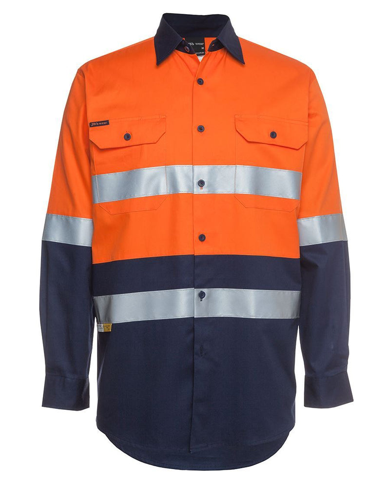 Jb;S Wear Hi Vis (D+N) L/S 190G Shirt 6Hls - Star Uniforms Australia