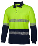 Jb's Wear - Hi Vis L/S Segmented Tape Polo - 6HLST