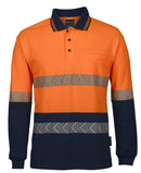 Jb's Wear - Hi Vis L/S Segmented Tape Polo - 6HLST
