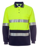 JB's Wear HI VIS L/S (D+N) COTTON BACK POLO 6HMCB - Star Uniforms Australia