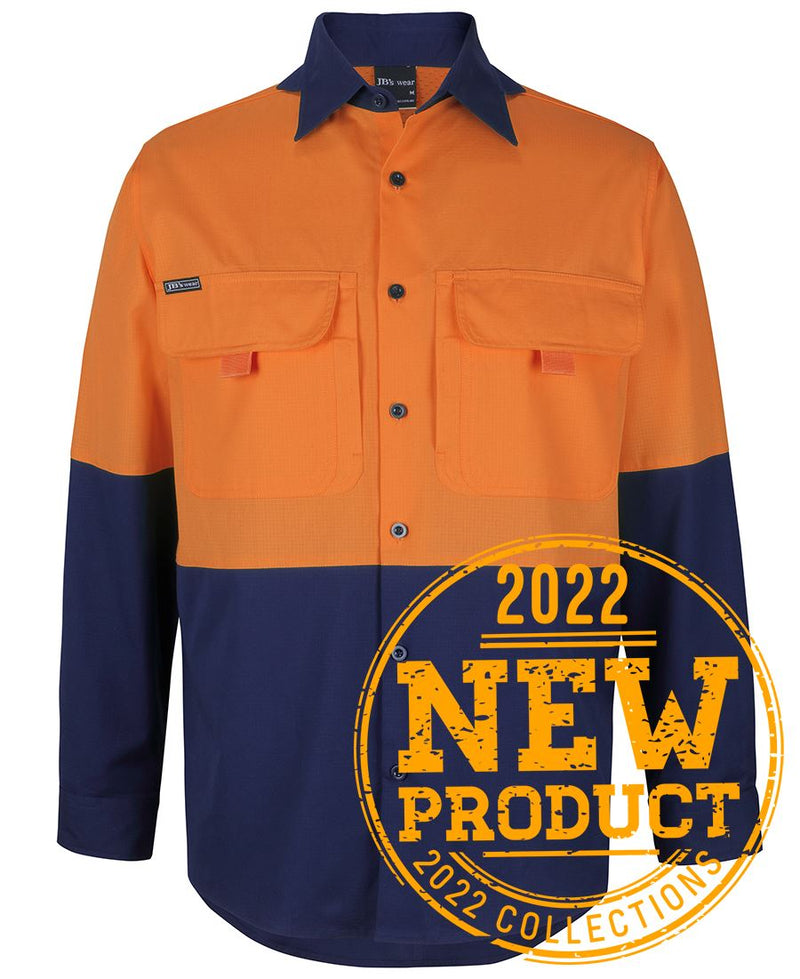 JB's Wear-HV L/S Ripstop Fishing Shirt - 6HNRL