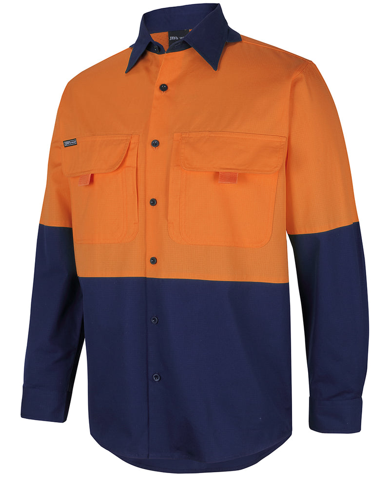 JB's Wear-HV L/S Ripstop Fishing Shirt - 6HNRL