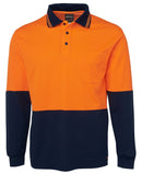 Jb'S Wear Hi Vis L/S Cotton Back Polo 6Hpl - Star Uniforms Australia