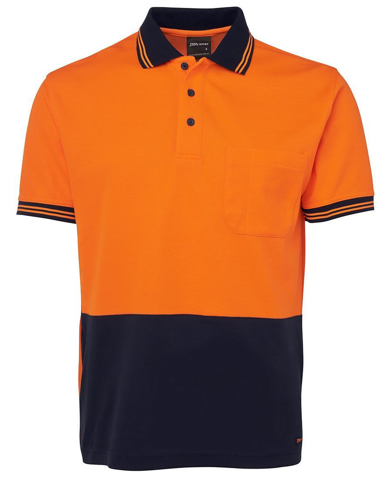 Jb'S Wear Hi Vis S/S Cotton Back Polo 6Hps - Star Uniforms Australia