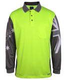 JB's- Hi Vis L/S Southern Cross Polo - 6HSCL