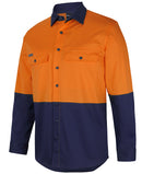 JB's Wear-Hi Vis L/S Stretch Work Shirt - 6HSWL