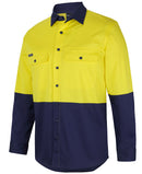 JB's Wear-Hi Vis L/S Stretch Work Shirt - 6HSWL