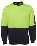 JB's Wear Hi Vis Fleecy Crew 6HVCN - Star Uniforms Australia