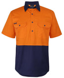 JB's - Hi Vis Close Front S/S 150G Work Shirt - 6HVCW