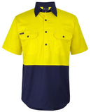 JB's - Hi Vis Close Front S/S 150G Work Shirt - 6HVCW