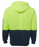 JB's Wear Hi Vis Full Zip Fleecy Hoodie 6HVH - Star Uniforms Australia