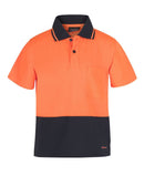 Jb'S Wear  Kids Hi Vis Non Cuff Traditional Polo 6Hvnc-B - Star Uniforms Australia