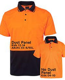 Jb'S Wear  Kids Hi Vis Non Cuff Traditional Polo 6Hvnc-B - Star Uniforms Australia