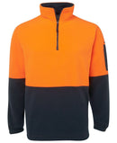 Jb's Wear - Hi Vis 1/2 Zip Polar Fleece - 6HVPF