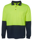 Jb's Wear - Hi Vis L/S Traditional Polo - 6HVPL