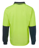 Jb's Wear - Hi Vis L/S Traditional Polo - 6HVPL