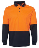 Jb's Wear - Hi Vis L/S Traditional Polo - 6HVPL