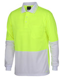 Jb's Wear - Hi Vis L/S Traditional Polo - 6HVPL