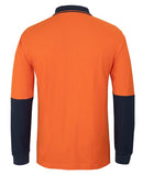 JB's - Hi Vis L/S Cotton Pique Trad Polo - 6HVQL