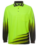 Jb'S Wear Hi Vis L/S Rippa Sub Polo 6Hvrl - Star Uniforms Australia