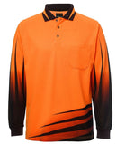 Jb'S Wear Hi Vis L/S Rippa Sub Polo 6Hvrl - Star Uniforms Australia
