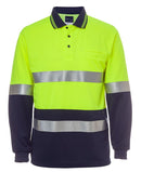 Jb'S Wear Hi Vis L/S (D+N) Traditional Polo 6Hvsl - Star Uniforms Australia