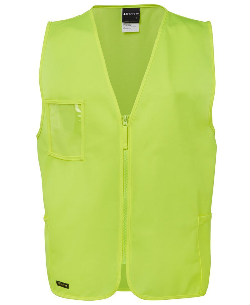 Jb'S Wear Hi Vis Zip Safety Vest 6HVSZ