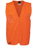 Jb's Wear - Hi Vis Zip Safety Vest - 6HVSZ