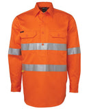 Jb'S Wear Hi Vis L/S (D+N) 190G Close Front Shirt 6Hwcf - Star Uniforms Australia