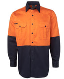 Jb'S Wear Hi Vis L/S 190G Shirt 6Hwl - Star Uniforms Australia