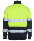JB's Wear Hi Vis 1/2 Zip (D+N) Fleecy Sweat With Reflective Tape 6HZFS - Star Uniforms Australia