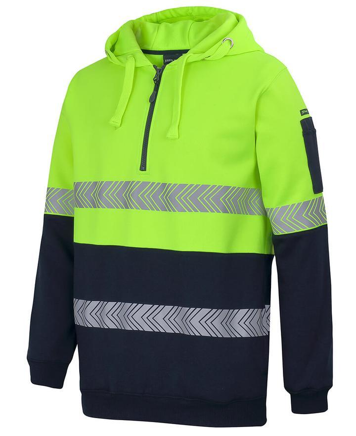 JB's Hi Vis 1/2 Zip Segmented Tape Hoodie (6HZSH)
