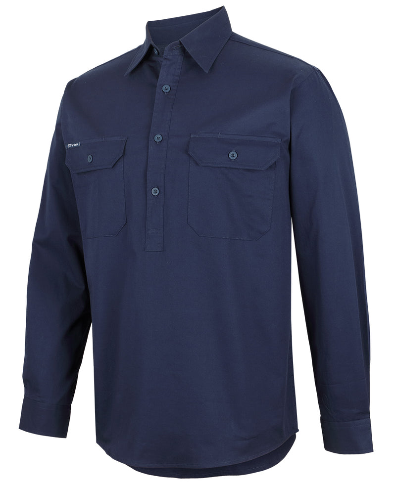 JB's Wear-Close Front L/S 150G Work Shirt-6WLCF